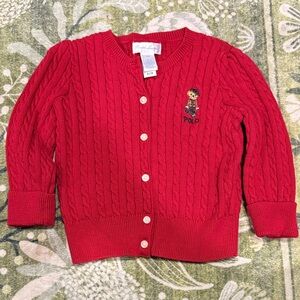 Ralph Lauren Red Kids Sweater